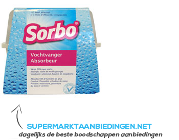 Sorbo Vochtvreter inclusief navulling aanbieding