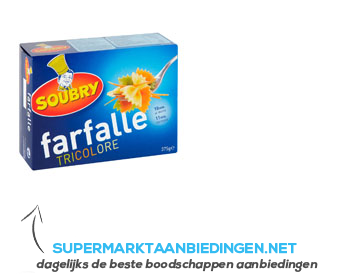 Soubry Farfalle tricolore aanbieding