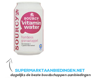 Sourcy Vitamin water framboos granaatappel aanbieding