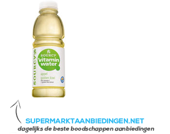 Sourcy Vitaminwater appel-kiwi aanbieding