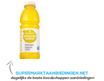 Sourcy Vitaminwater sinaasappel- calamansi aanbieding