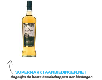 Speyburn Single malt Scotch whisky 10 years aanbieding