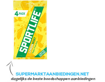 Sportlife Lemonmint suikervrij aanbieding