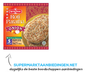 Spring Home Roti paratha onion aanbieding