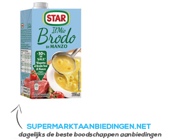 Star Rundvleesbouillon (30% minder zout) aanbieding