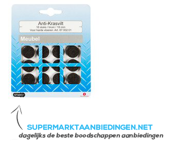 Star x Antikrasviltjes bruin 18mm aanbieding