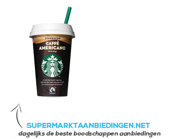 Starbucks Chilled cups Americano aanbieding
