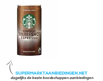 Starbucks Espresso double shot aanbieding