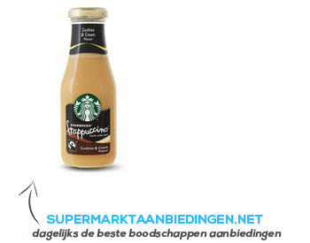 Starbucks Frappuccino cooky & cream aanbieding