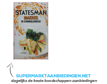 Statesman Makreel in zonnebloemolie aanbieding