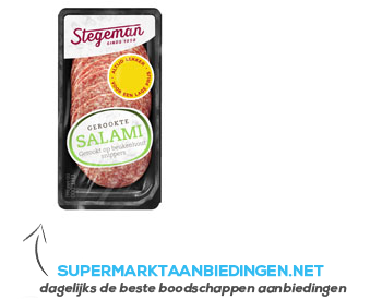 Stegeman Gerookte salami met look aanbieding