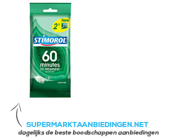 Stimorol 60 Minutes spearmint aanbieding