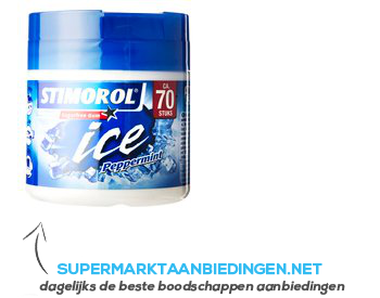 Stimorol Ice peppermint pot aanbieding