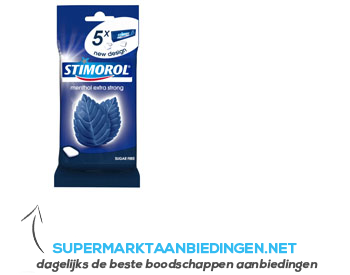 Stimorol Original menthol extra strong aanbieding