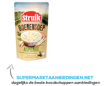 Struik Boerensoep asperge aanbieding