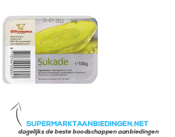 Sukade aanbieding