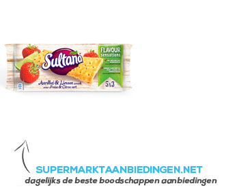 Sultana Flavour sensations aardbei-limoen aanbieding