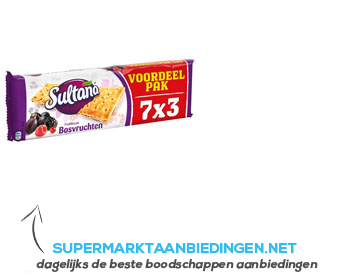 Sultana Fruitbiscuit bosvruchen 7-pak aanbieding