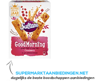 Sultana Goodmorning cranberry aanbieding