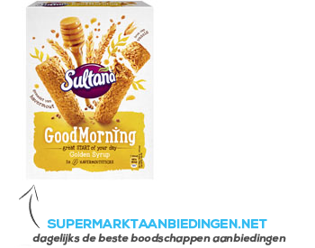 Sultana Goodmorning golden syrup aanbieding