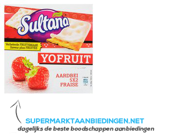 Sultana YoFruit aardbei aanbieding