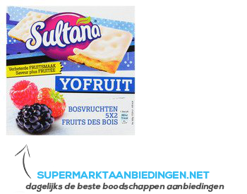 Sultana YoFruit bosvruchten aanbieding