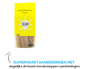 Sun organic Kikkererwtenpasta aanbieding