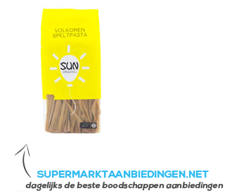 Sun organic Speltpasta volkoren aanbieding