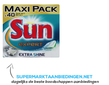 Sun Vaatwastabletten extra shine aanbieding