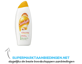 Sunlight Badschuim kamille & honing aanbieding