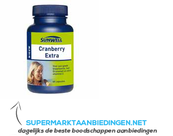 Sunwell Cranberry extra aanbieding