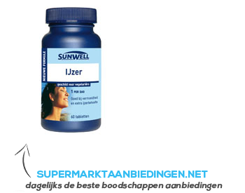 Sunwell IJzer tabletten aanbieding