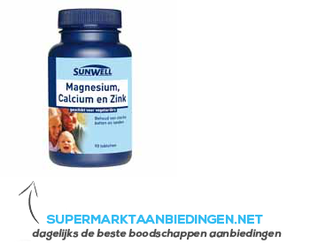 Sunwell Magnesium calcium zink aanbieding