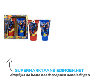 Superman Showergel & shampoo set aanbieding