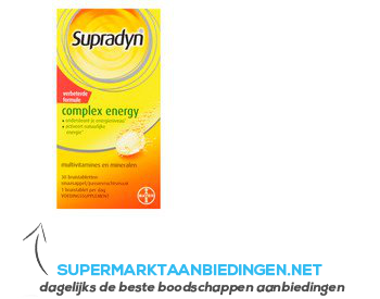 Supradyn Complex energy bruistabletten aanbieding