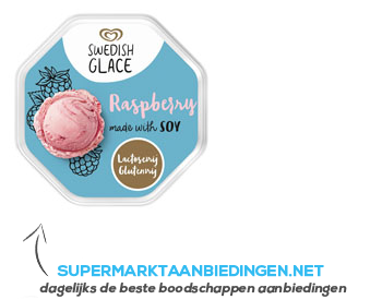 Swedish Glace IJs raspberry lactosevrij aanbieding
