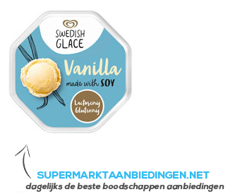 Swedish Glace IJs vanille lactosevrij aanbieding