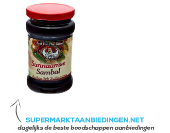 Swiet Moffo Surinaamse sambal aanbieding