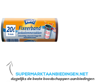 Swirl Afvalzakken fixeerband 20 liter aanbieding