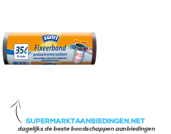 Swirl Afvalzakken fixeerband 35 liter aanbieding | Aanbiedingen