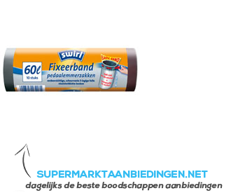 Swirl Afvalzakken fixeerband 60 liter aanbieding