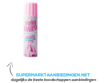 Swirly roze spuitroom aanbieding