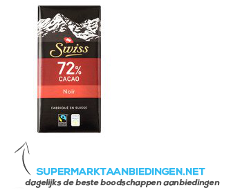Swiss Noir 72% aanbieding