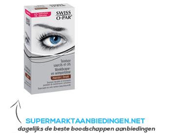 Swiss O-Par Wenkbrauw en wimperverf bruin aanbieding