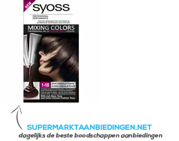 Syoss 1-18 Dark Chocolat Fusion aanbieding