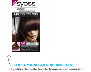 Syoss 3-12 Dark brown shake aanbieding