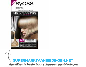 Syoss 8-15 Champagne Mix aanbieding