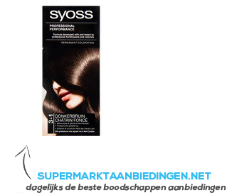 Syoss Color cream 3-1 donkerbruin aanbieding