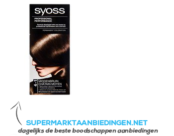 Syoss Color cream 4-1 middenbruin aanbieding