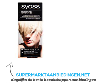 Syoss Color cream 9-5 frozen pearl blond aanbieding